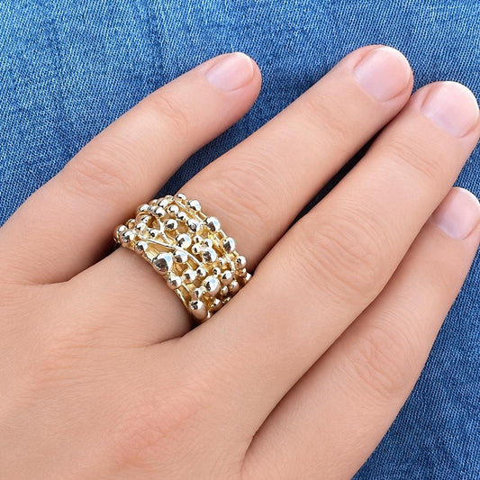 Ring Mila - 925er Silber|24 Karat vergoldet