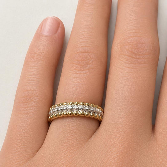Ring Mariella - 925er Silber|24 Karat vergoldet