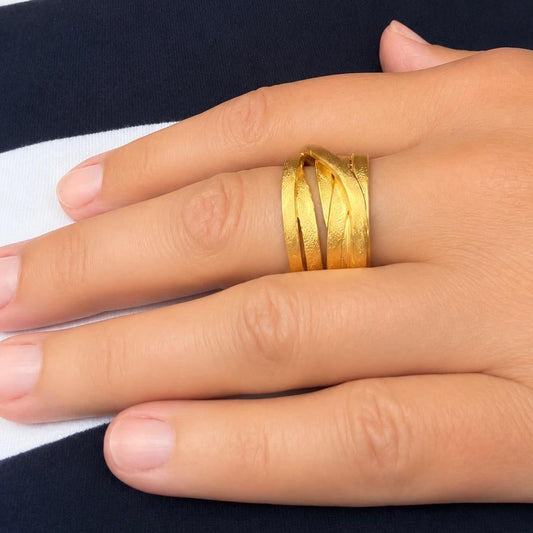 Ring Miriam - 925er Silber|24 Karat vergoldet