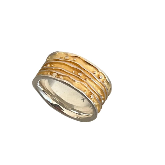 Ring  Janna - 925er Silber|24 Karat vergoldet