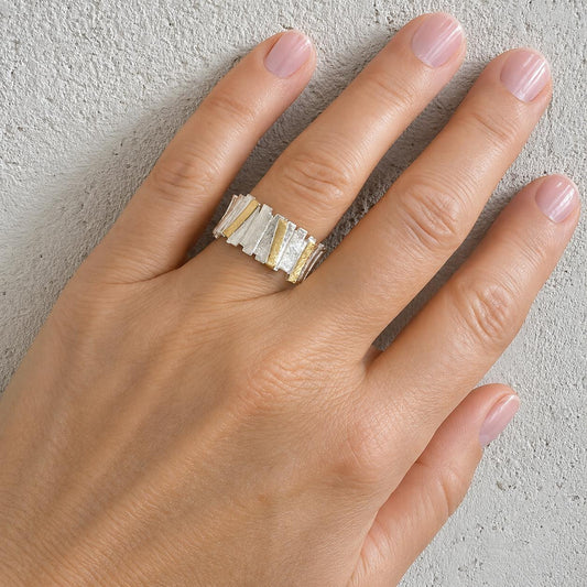 Ring Helena - 925er Silber|24 Karat vergoldet