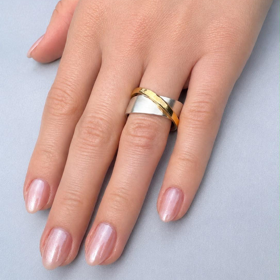 Ring Sophia - 925er Silber|24 Karat  vergoldet